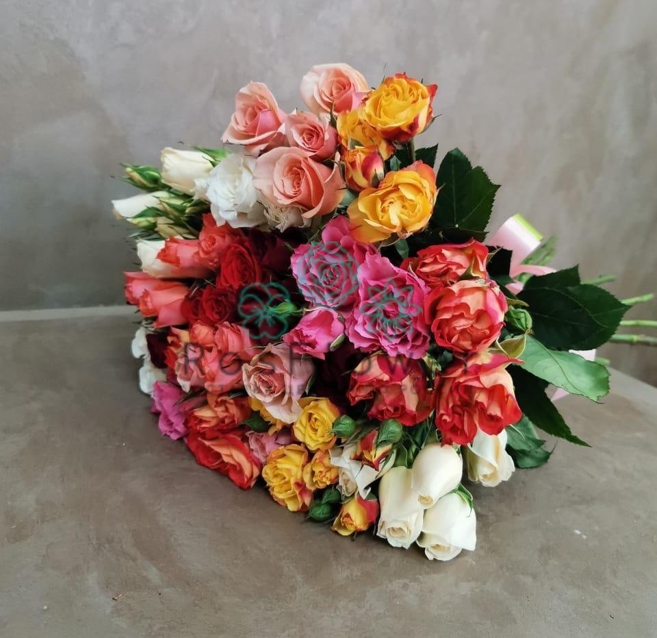 Букет цветов из: Розы в Лебяжьем Ленинградской области