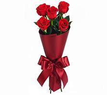 Букет 5 Красных роз Эдлесс Лав в Лебяжьем Ленинградской области