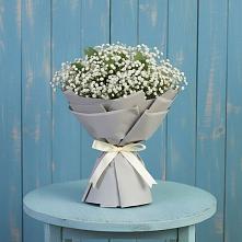 Букет цветов из:  Гипсофила в Лебяжьем Ленинградской области