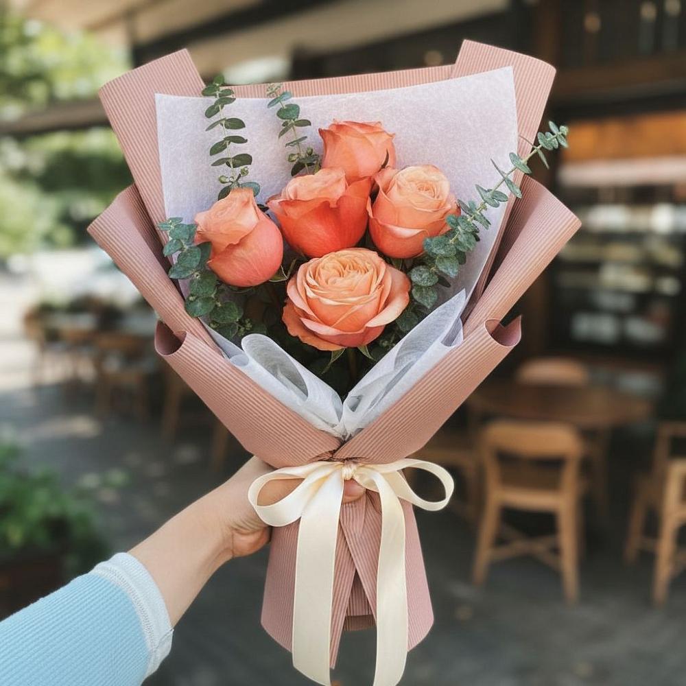 Букет цветов из: Розы в Лебяжьем Ленинградской области