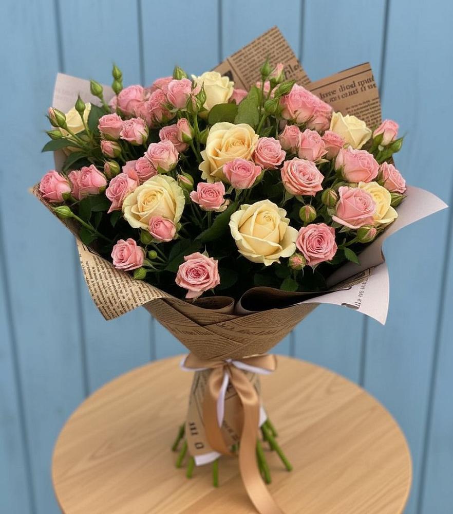 Букет цветов из: Розы в Лебяжьем Ленинградской области