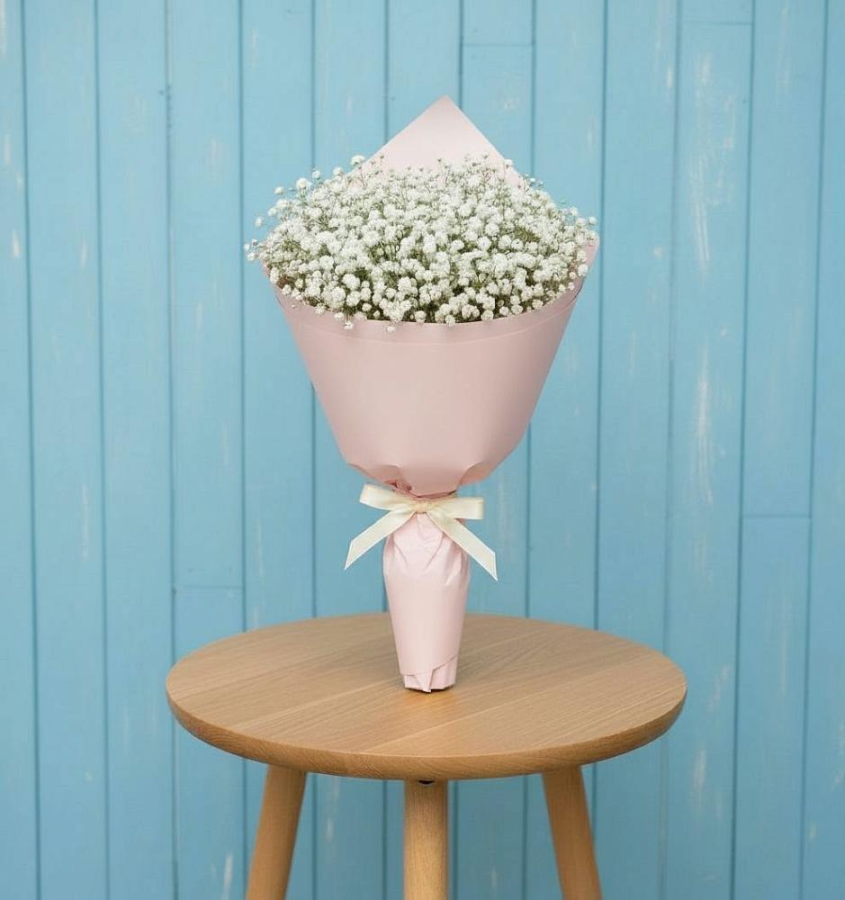 Букет цветов из: Гипсофила в Лебяжьем Ленинградской области