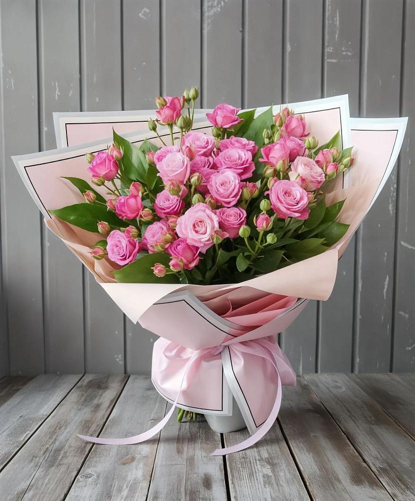 Букет Розовый кустик в Лебяжьем Ленинградской области