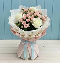 Букет цветов из:  Розы #REPLACE_PRED# Лебяжьем Ленинградской области