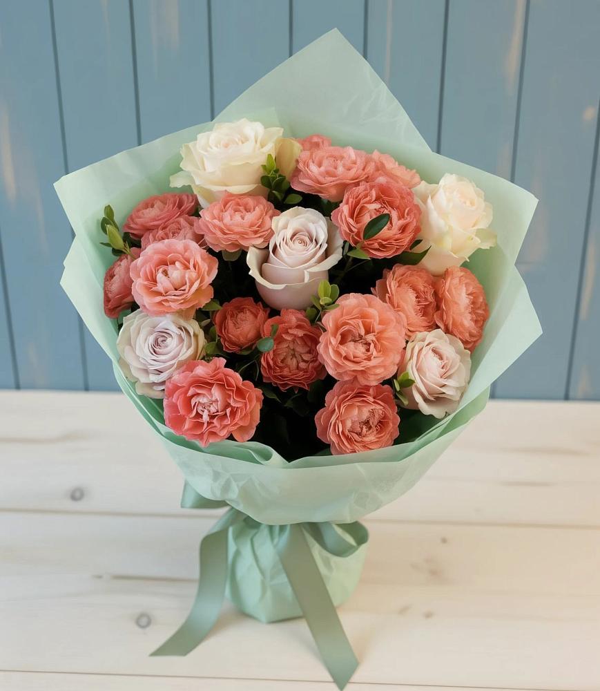 Букет цветов из: Розы в Лебяжьем Ленинградской области