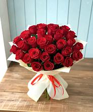 Букет 29 Красных роз в Лебяжьем Ленинградской области