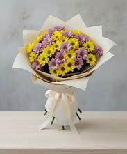 Букет цветов из:  Хризантемы #REPLACE_PRED# Лебяжьем Ленинградской области