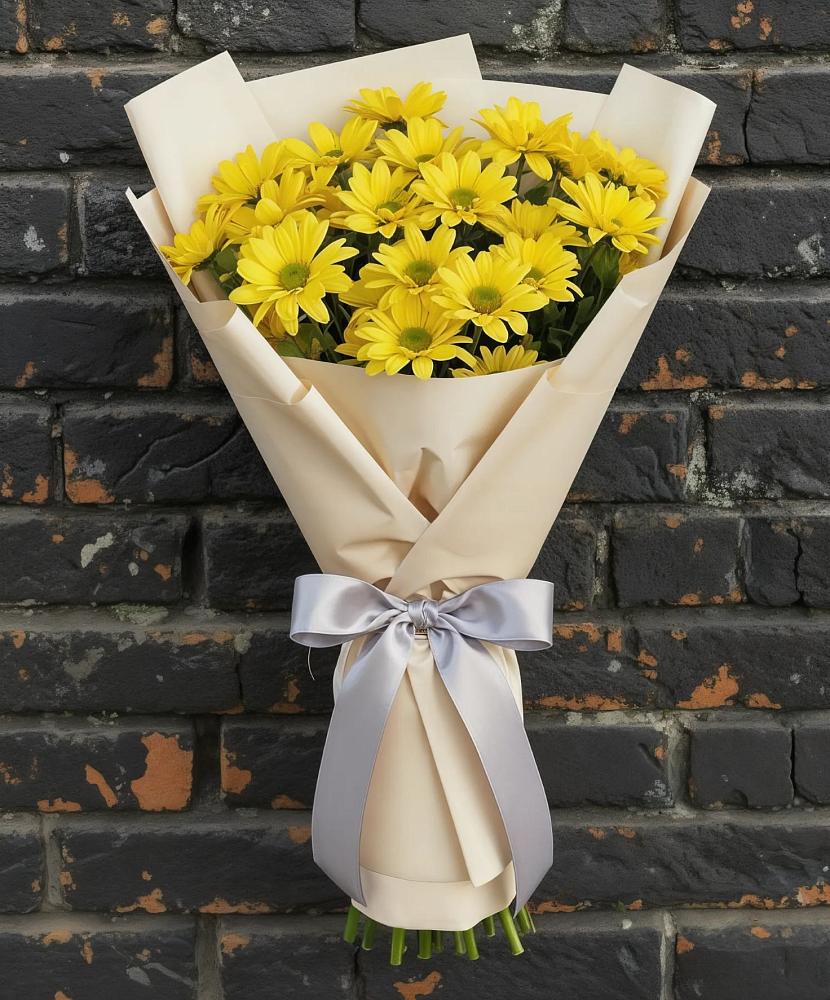 Букет цветов из: Хризантемы в Лебяжьем Ленинградской области