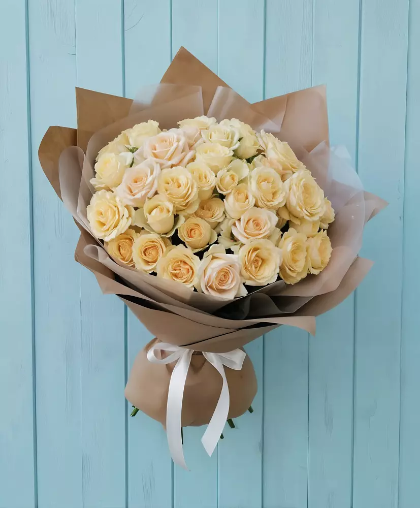 Букет Кремовое облако в Лебяжьем Ленинградской области