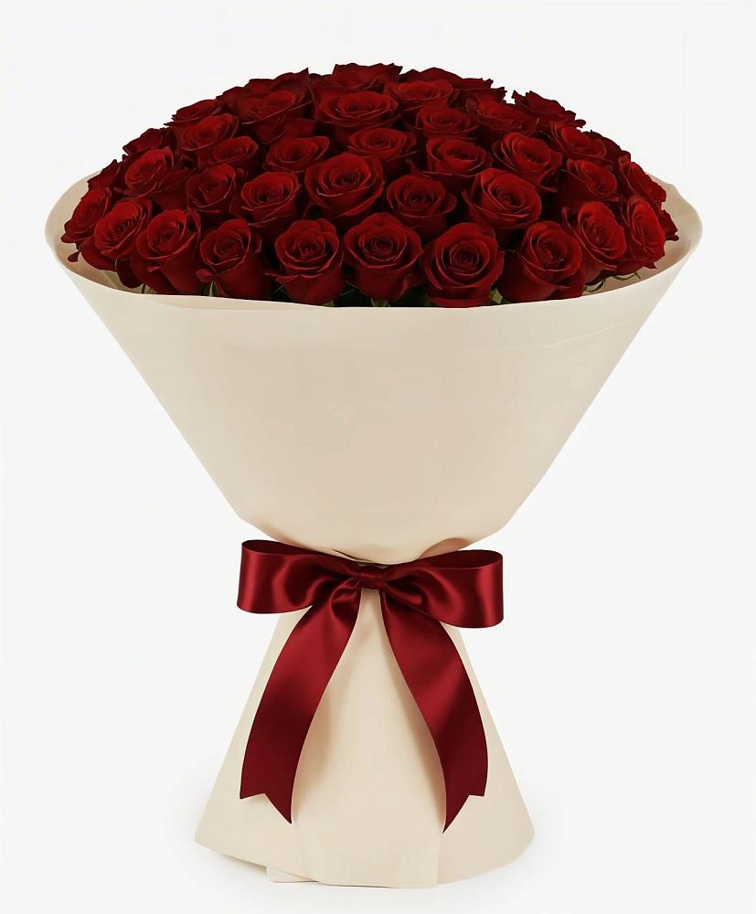 Букет 101 Бордовая роза Блэк Бакарра в Лебяжьем Ленинградской области