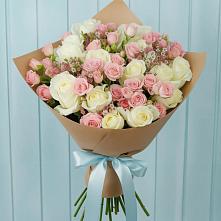 Букет цветов из:  Розы в Лебяжьем Ленинградской области